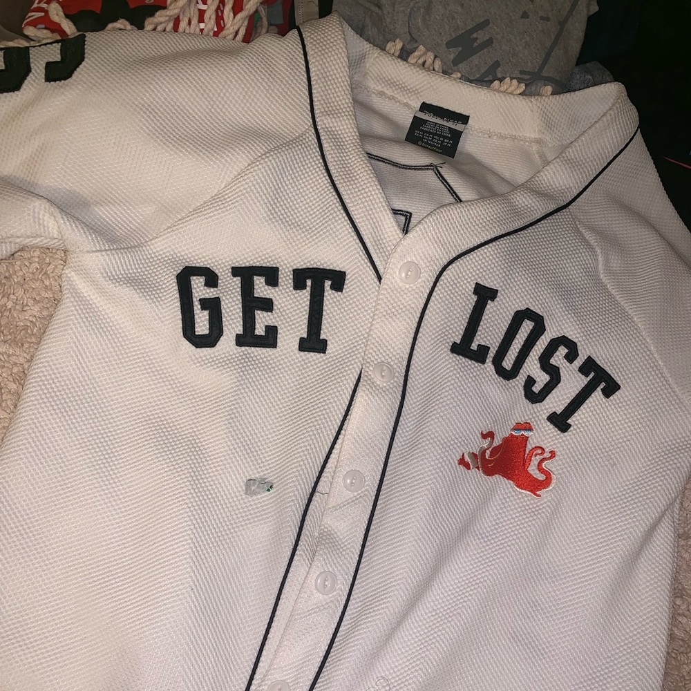 Finding dory jersey button up shirt